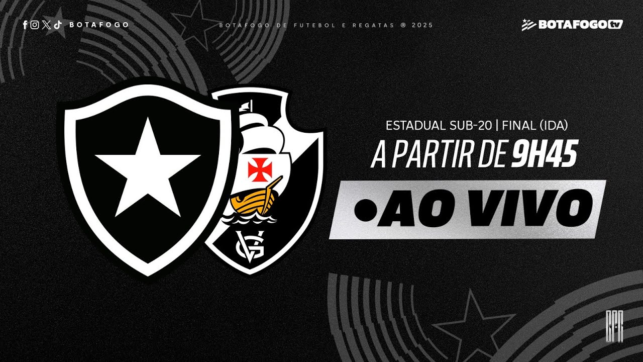 AO VIVO COM IMAGENS | Botafogo x Vasco | Final Campeonato Carioca Sub-20