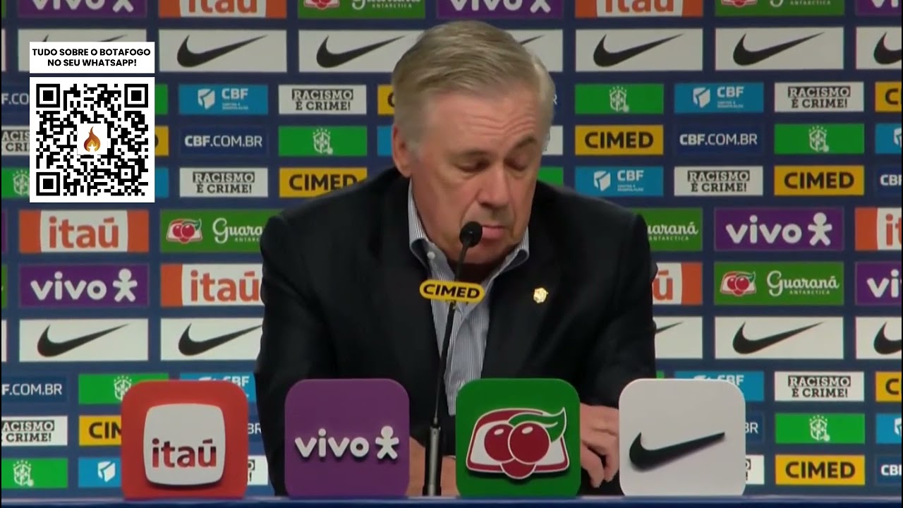 CARLO ANCELOTTI RASGA ELOGIOS A IGOR JESUS, EX-BOTAFOGO