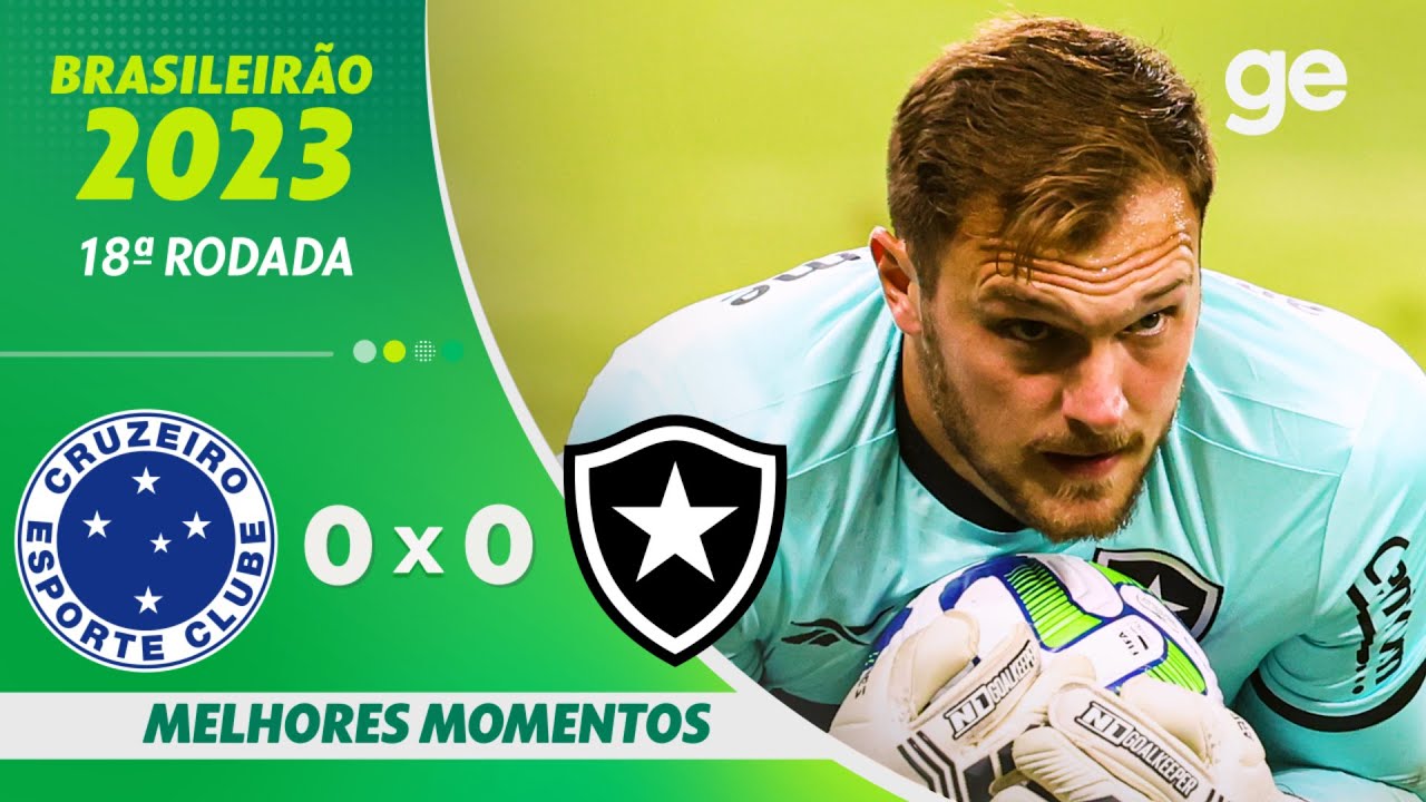 CRUZEIRO 0 X 0 BOTAFOGO | MELHORES MOMENTOS | 18ª RODADA BRASILEIRÃO 2023 | ge.globo