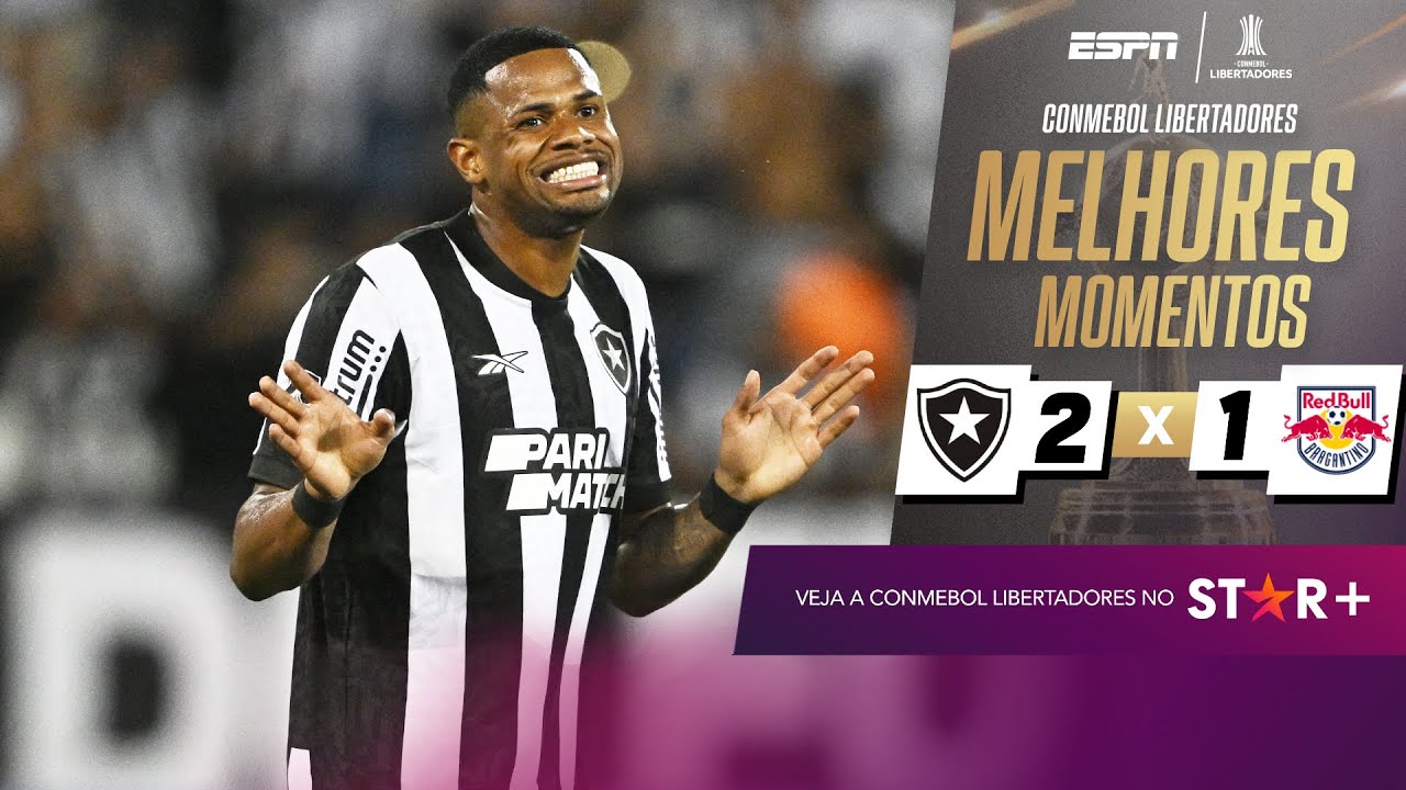 JÚNIOR SANTOS FAZ 2 GOLAÇOS, E BOTAFOGO VENCE O BRAGANTINO NA LIBERTADORES | MELHORES MOMENTOS