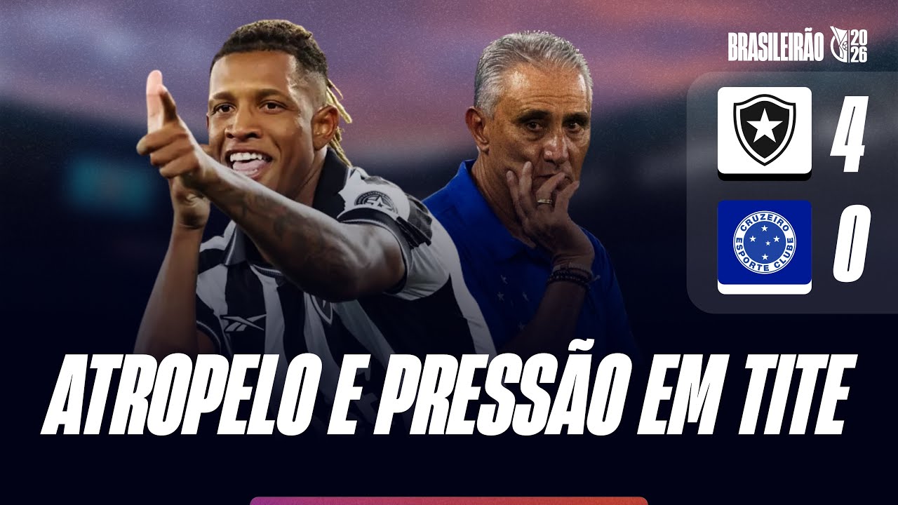 Botafogo 4 x 0 Cruzeiro: paz em meio ao CAOS. Tite JÁ BALANÇA?