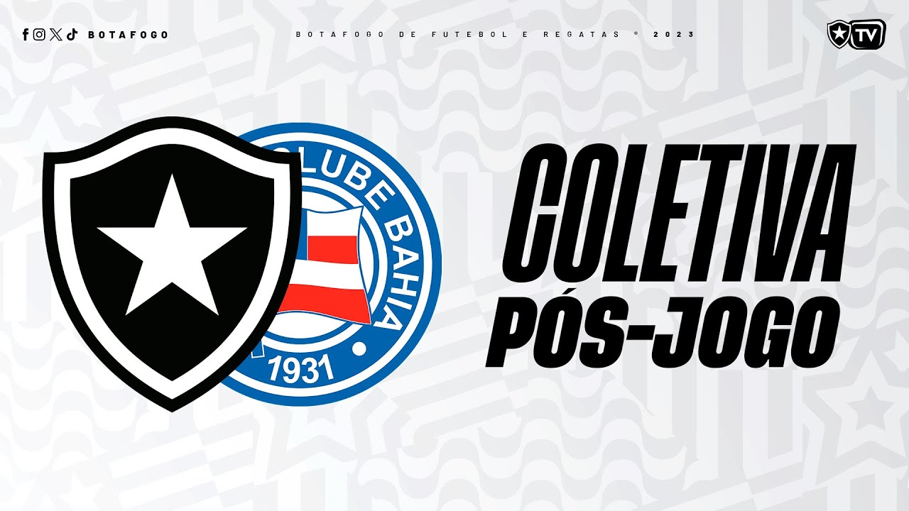 AO VIVO | Coletiva pós-jogo com Bruno Lage | Botafogo x Bahia