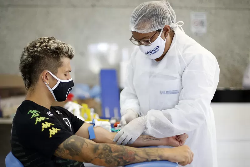 Botafogo exames covid-19