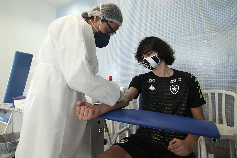 Botafogo covid-19 exames