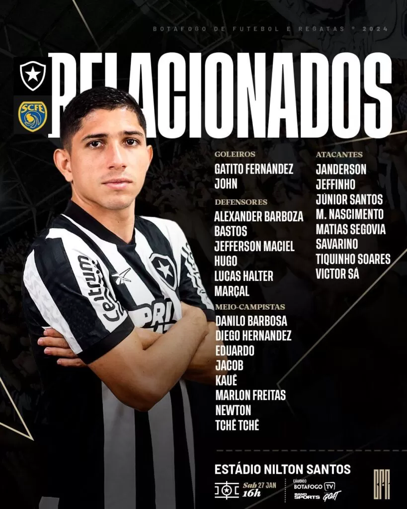 botafogo sampaio correa relacionados