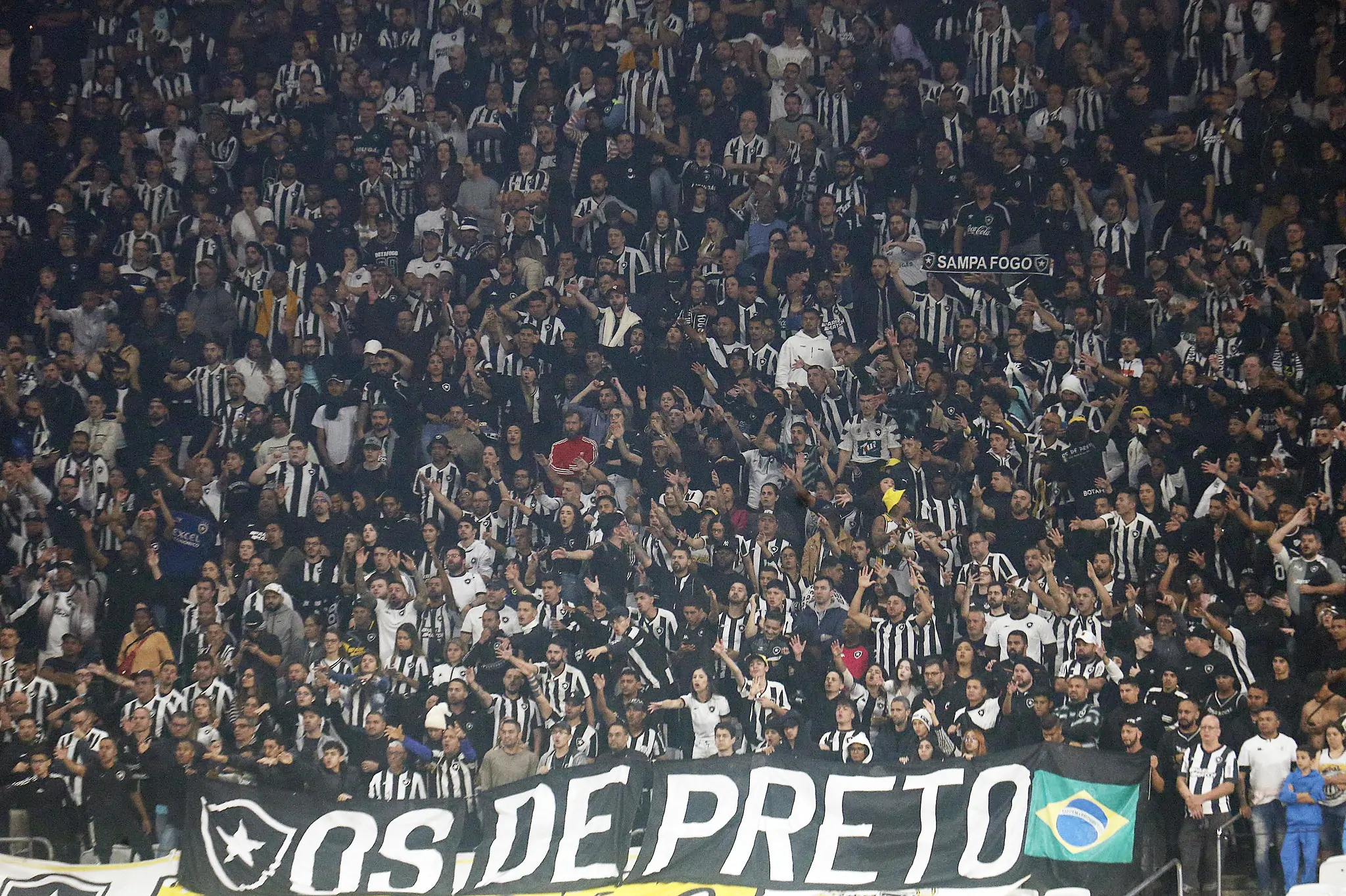 corinthians botafogo torcida neo quimica arena
