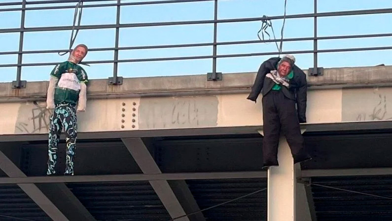 botafogo palmeiras bonecos stjd