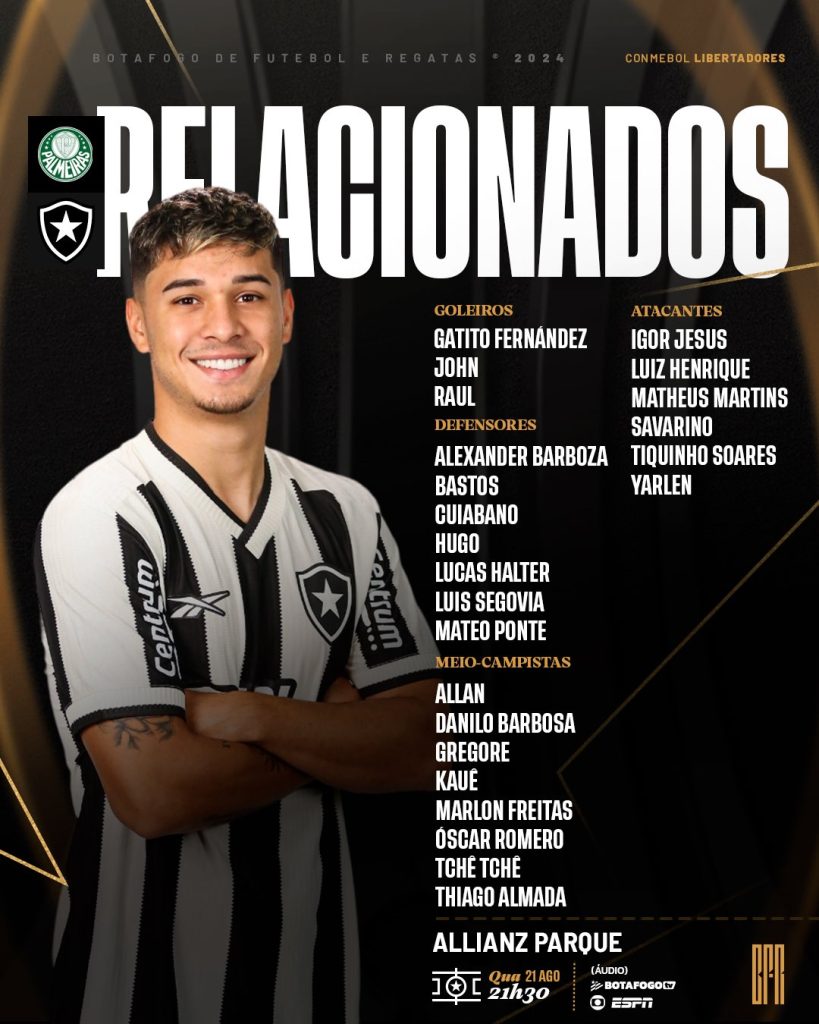botafogo palmeiras relacionados