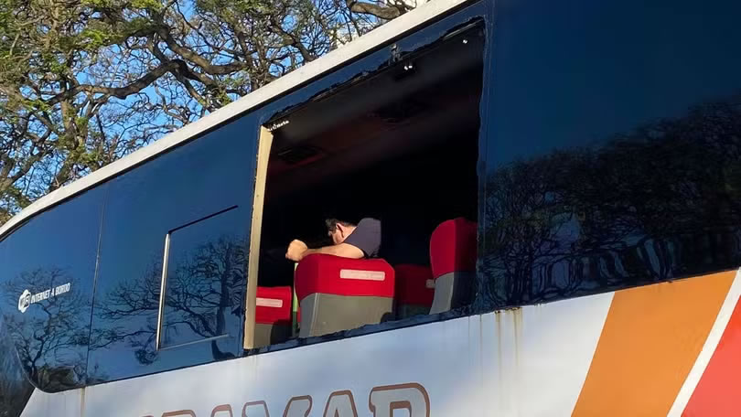 botafogo penarol onibus