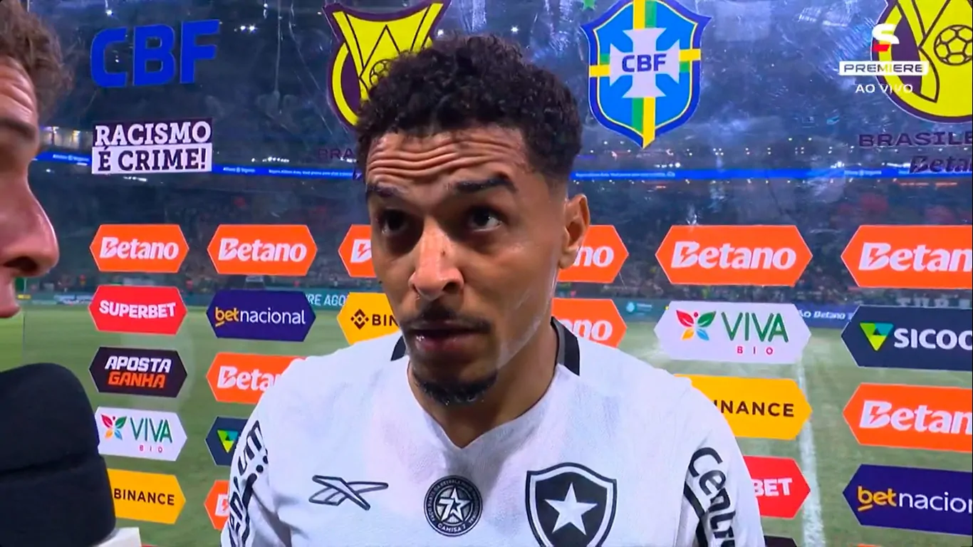 botafogo palmeiras gregore entrevista