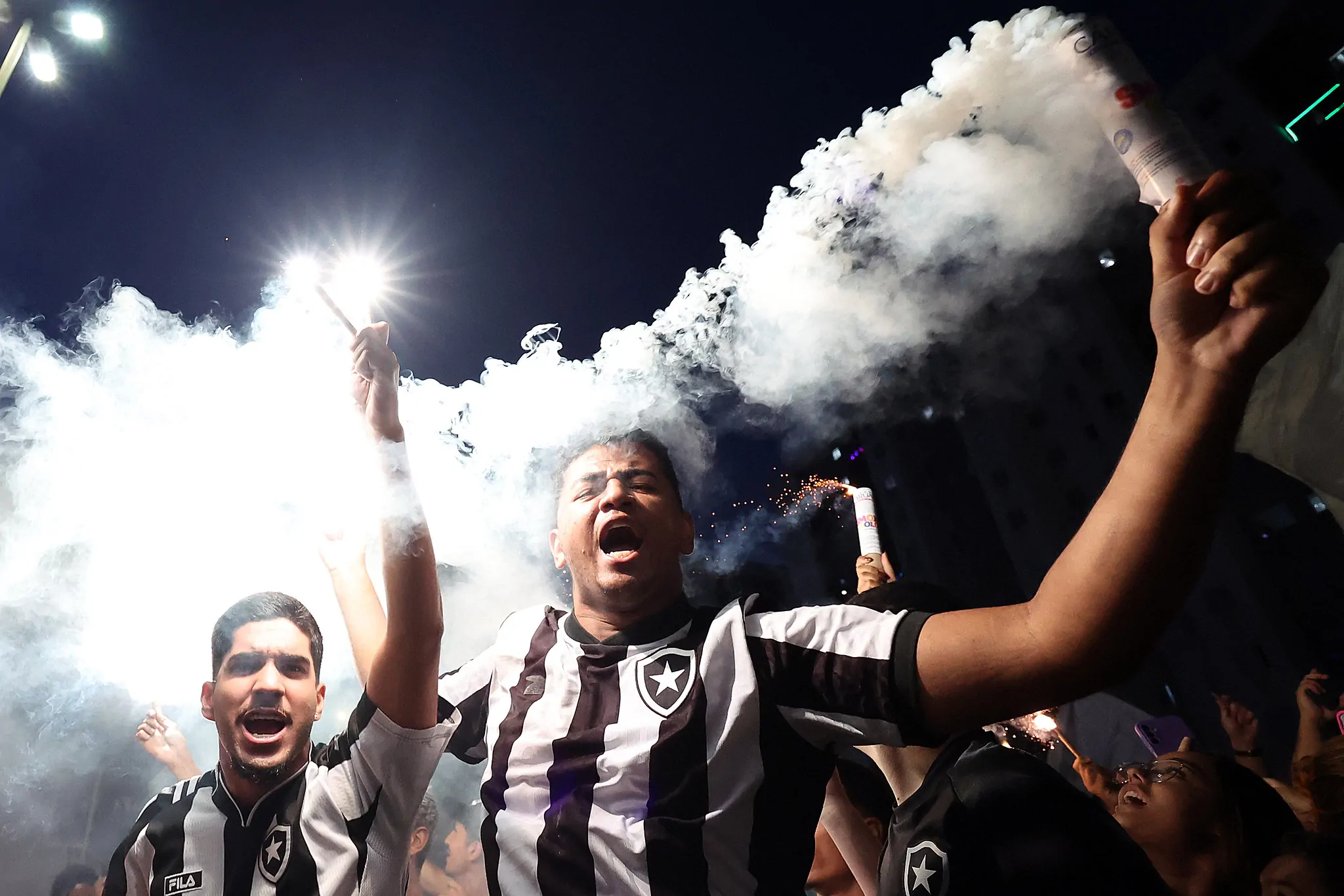 botafogo treino torcida