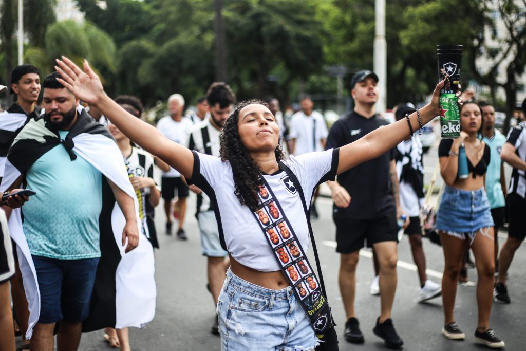 botafogo comemoracao titulo libertadores torcida