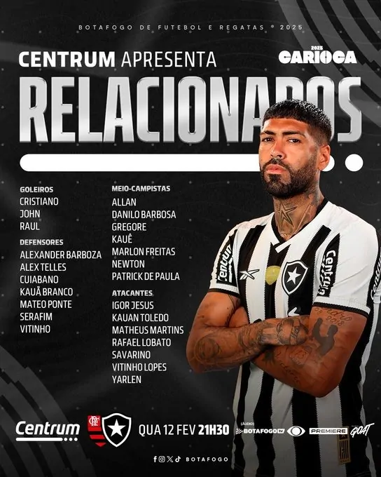 botafogo flamengo relacionados