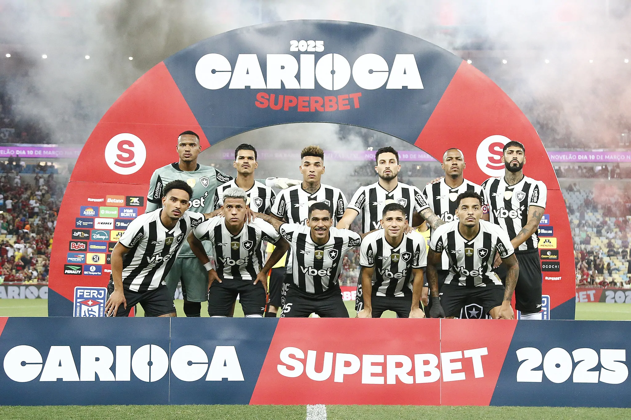 flamengo botafogo time perfilado