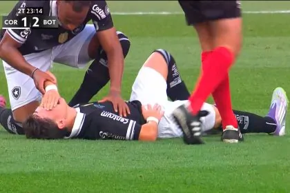 botafogo corinthians alvaro montoro lesao