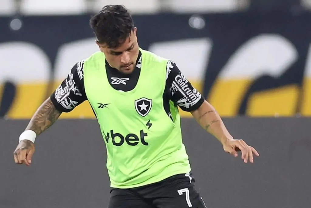 botafogo sport artur aquecimento