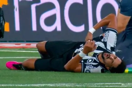 botafogo sport chris ramos machucado