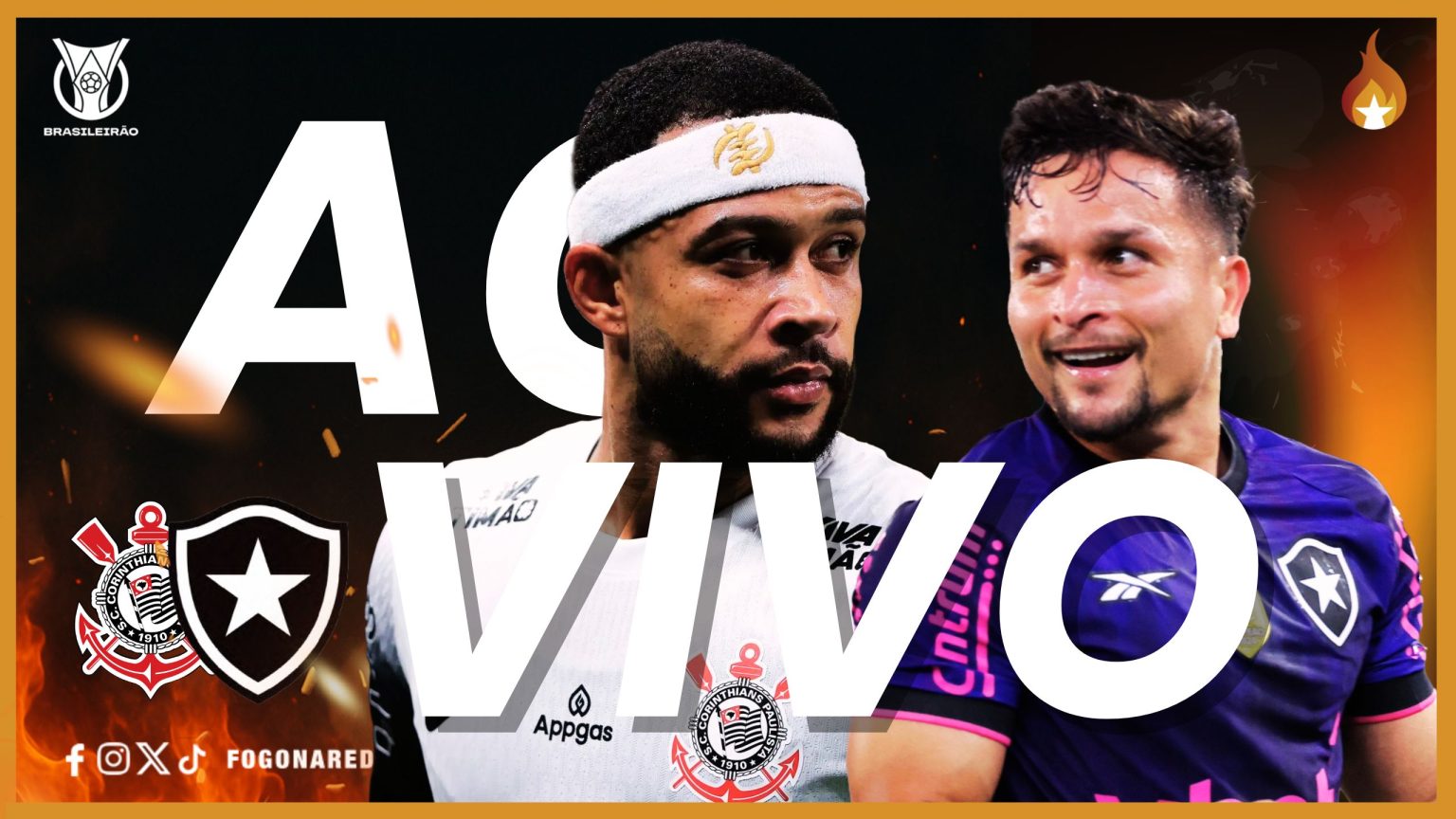 corinthians botafogo ao vivo