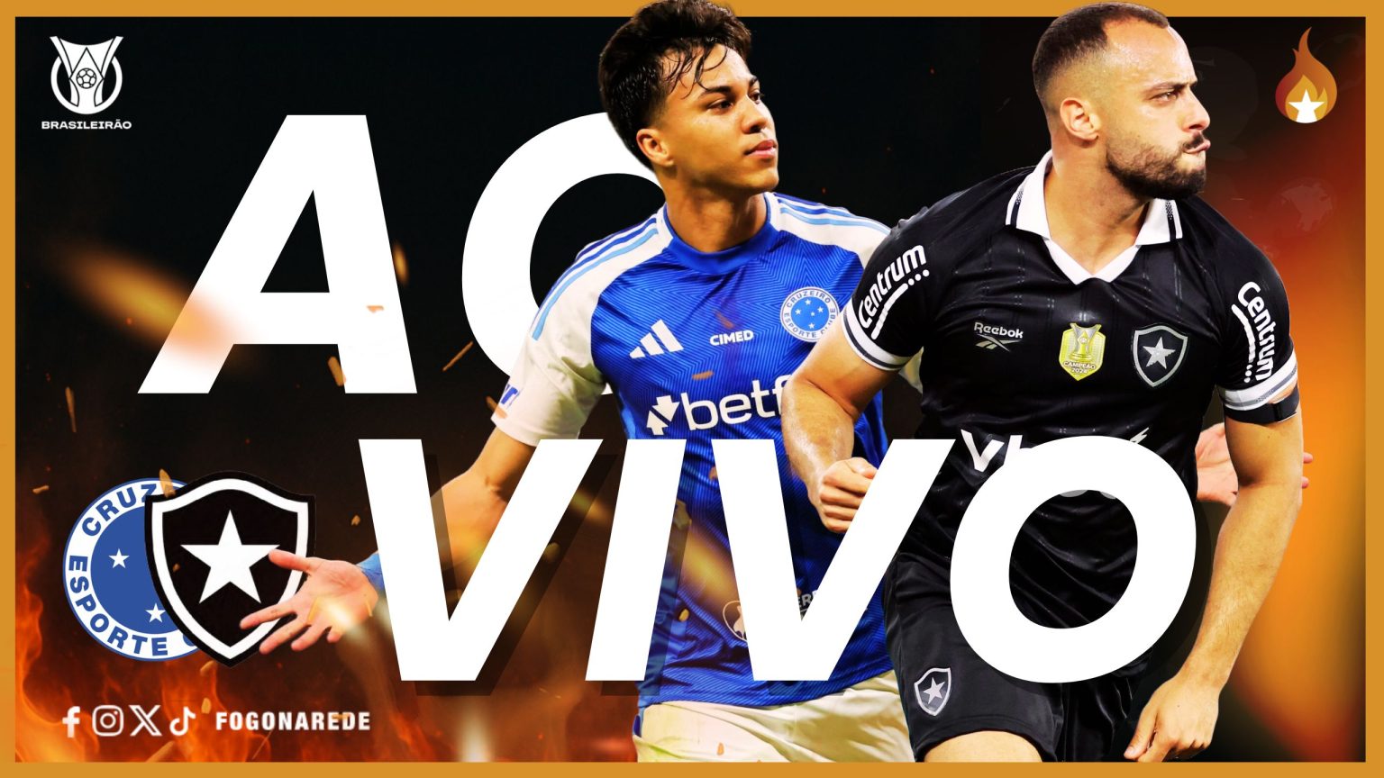 cruzeiro botafogo ao vivo youtube