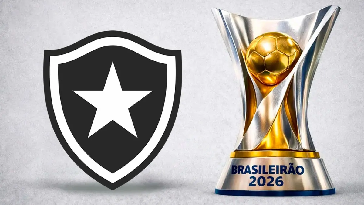 Tabela do Brasileirão 2026 atualizada com escudo do Botafogo e taça
