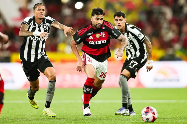 botafogo flamengo lucas villalba newton