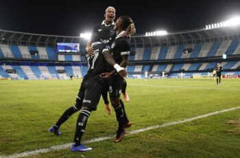racing botafogo comemoracao gol