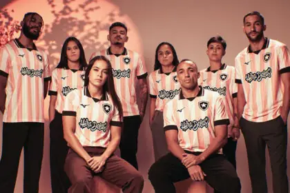 botafogo camisa rosa mizuno